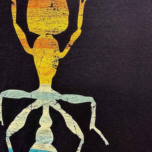 Rainbow Ant Graphic T-Shirt Black XL Port & Company Fan Favorite Soft Cotton Tee - Picture 3 of 3